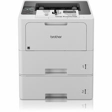 Brother HL-L6210DWT Desktop Wireless Laser Printer - Monochrome 50 ppm Mono - 1200 x 1200 dpi class - Automatic Duplex Print - 1040 Sheets Input - Ethernet - Wireless LAN - Wi-Fi Direct, Apple AirPrint, Mopria, Brother Mobile Connect - 125000 Pages Duty C