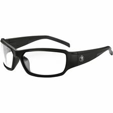 Ergodyne THOR Anti-Scratch/Anti-Fog Safety Glasses Recommended for: Eye - Ultraviolet, Sun Protection - Nylon - Clear Lens - Matte Black Frame - Anti-scratch, Anti-fog, Flexible Frame, Durable - 1 Each