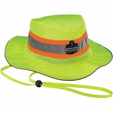 Ergodyne 8935CT Hi-Vis Ranger Sun Hat 2XL/3XL Size - Polyester, Fabric - Lime