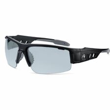 Ergodyne DAGR Anti-Scratch/Anti-Fog Safety Glasses Recommended for: Eye, Indoor, Outdoor - Fog, Impact, Ultraviolet, Sun, UVA, UVB, UVC Protection - Rubber - Translucent Lens - Matte Black Frame - Anti-fog, Anti-scratch, Impact Resistant, Durable, Half Fr