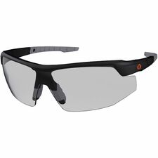 Ergodyne Skullerz SKOLL Anti-Scratch & Enhanced Anti-Fog Safety Glasses, Sunglasses Recommended for: Eye, Indoor - Fog, Impact, Sun, Ultraviolet, UVA, UVB, UVC Protection - Rubber, Polycarbonate - Matte Black Frame - Anti-scratch, Anti-fog, Impact Resista