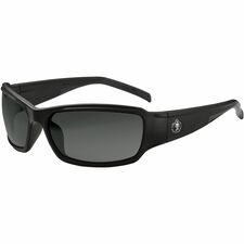 Ergodyne THOR Anti-Scratch/Anti-Fog Safety Glasses Recommended for: Eye, Outdoor - Ultraviolet, Sun Protection - Nylon - Smoke Lens - Matte Black Frame - Anti-scratch, Anti-fog, Flexible Frame, Durable - 1 Each