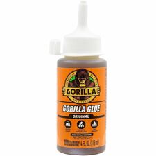 Gorilla Glue 3.75 oz Bottle Clear Glue 4 fl oz - Brown, Light Brown - 1 Each