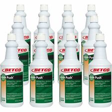 Betco BioActive Solutions Push Cleaner Concentrate - 6.5 to 8.5 pH - Mango Scent - Non-corrosive, Non-flammable, Caustic-free - Milky White - 12 / Carton