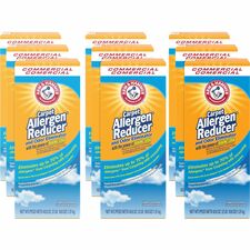Arm & Hammer Commercial Carpet Allergen Reducer Concentrate - 42.60 oz (2.66 lb) - Light Scent - White - 9 / Carton