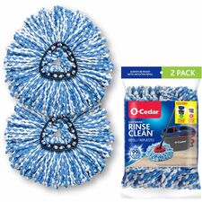 O-Cedar EasyWring Rinse Clean Mop Refill MicroFiber - Multi - 2 / Pack