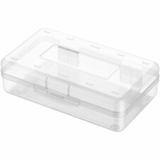Business Source Carrying Case Pencil, Writing Utensils, Supplies - Clear Polypropylene Body - 1 Each