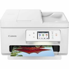 Canon PIXMA TR7820 Wireless Inkjet Multifunction Printer - Color - White Copier/Printer/Scanner - 1200 x 1200 dpi Print - Flatbed Scanner - Wireless LAN - Canon PRINT Application, Apple AirPrint, Mopria - USB - For Plain Paper Print - 1 Each