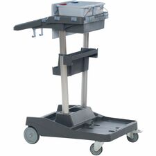 Vileda Professional VoleoPro Cart 4 Casters - Plastic, Aluminum, Anodized Aluminum, Steel - 4.80" Width x 7.99" Depth x 17.83" Height - Gray - 1 Each
