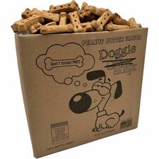 Office Snax Doggie Snax Biscuits For Dog - Biscuits - Peanut Butter Flavor - 10 lb
