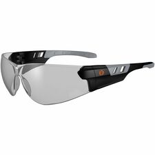 Ergodyne Skullerz SAGA Anti-Scratch & Enhanced Anti-Fog Safety Glasses, Sunglasses Recommended for: Eye, Indoor - Fog, Impact, Ultraviolet, Sun, UVA, UVB, UVC Protection - Polycarbonate - Matte Black Frame - Anti-scratch, Anti-fog, Impact Resistant, Rimle