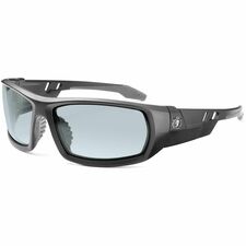 Ergodyne Odin Anti-Scratch/Anti-Fog Safety Glasses Recommended for: Eye, Indoor - Fog, Impact, Ultraviolet, Sun, UVA, UVB, UVC Protection - Rubber - Translucent Lens - Matte Black Frame - Anti-scratch, Anti-fog, Impact Resistant, Durable, Non-slip, Sweat