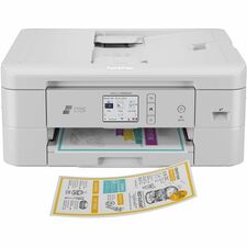 Brother MFC-J1800DW Wireless Inkjet Multifunction Printer - Color Copier/Fax/Printer/Scanner - 6000 x 1200 dpi Print - Automatic Duplex Print - Color Flatbed Scanner - 1200 x 600 dpi Optical Scan - Wireless LAN - Wi-Fi Direct, Brother Mobile Connect, Appl