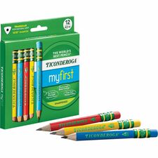 Dixon My First Short Pencils Assorted Barrel - 12 / Box