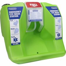 PhysiciansCare Eyewash Station 16 gal - 0.25 Hour - Clear, Bright Green