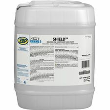 Zep Commercial SHIELD Floor Polish For Floor, Multipurpose - 640 fl oz (20 quart) - Water Based, Durable, Scuff Resistant, Black Mark Resistant, Slip Resistant - Milky White - 1 Each
