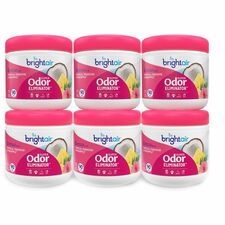 Bright Air Super Odor Eliminator Air Freshener 14 fl oz (0.4 quart) - Tropical Paradise & Pineapple - 90 Day - Cruelty-free, Phthalate-free, Triclosan-free, BHT Free - 6 / Carton