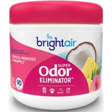 Bright Air Super Odor Eliminator Air Freshener 14 fl oz (0.4 quart) - Tropical Paradise & Pineapple - 90 Day - Cruelty-free, Phthalate-free, Triclosan-free, BHT Free - 1 Each