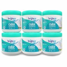 Bright Air Super Odor Eliminator Air Freshener 14 fl oz (0.4 quart) - Linen & Spring Breeze - 90 Day - Cruelty-free, Phthalate-free, Triclosan-free, BHT Free - 6 / Carton