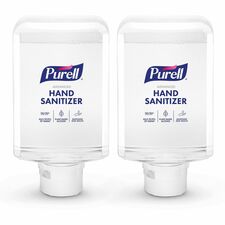 PURELL® Advanced Hand Sanitizer Foam Refill 1.27 quart - Touchless Dispenser - Kill Germs - Hand, Skin - Clear - Non-drying, Anti-irritant, Dye-free, Triclosan-free, Paraben-free, Phthalate-free, Preservative-free, Bio-based, Refillable - 2 / Carton