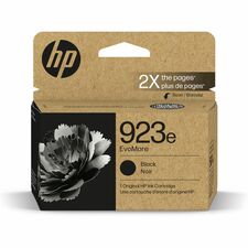 HP EvoMore 923e Original High Yield Inkjet Ink Cartridge - Black - 1 Each 1000 Pages