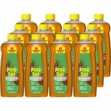 Pine-Sol Multi-Surface Cleaner For Multi Surface - Concentrate - Liquid - 14 fl oz (0.4 quart) - Original Scent - Deodorize, Disinfectant, Dilutable - Yellow - 12 / Carton
