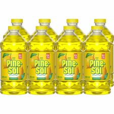 Pine-Sol Multi-Surface Cleaner For Multi Surface - Concentrate - Liquid - 40 fl oz (1.3 quart) - Lemon Fresh Scent - Deodorize, Disinfectant, Dilutable - Yellow - 8 / Carton