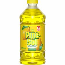 Pine-Sol Multi-Surface Cleaner For Multi Surface - Concentrate - Liquid - 40 fl oz (1.3 quart) - Lemon Fresh Scent - Deodorize, Disinfectant, Dilutable - Yellow - 1 Each