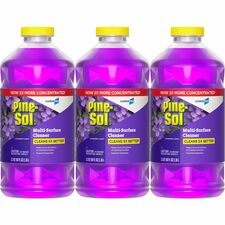 Pine-Sol Multi-Surface Cleaner For Multi Surface - Concentrate - Liquid - 80 fl oz (2.5 quart) - Lavender Scent - Deodorize, Disinfectant, Dilutable - Purple - 3 / Carton