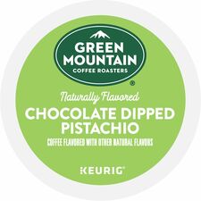Green Mountain Coffee Roasters® K-Cup, Pod Coffee Compatible with Keurig Brewer - Smooth - K-Cup, Pod - Chocolate Dipped Pistachio - Kosher - 24 / Box