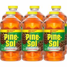 Pine-Sol Multi-Surface Cleaner For Multi Surface - Concentrate - Liquid - 80 fl oz (2.5 quart) - Original Scent - Deodorize, Disinfectant, Dilutable - Yellow - 6 / Carton