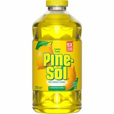 Pine-Sol Multi-Surface Cleaner For Multi Surface - Concentrate - Liquid - 80 fl oz (2.5 quart) - Lemon Fresh Scent - Deodorize, Disinfectant, Dilutable - Yellow - 1 Each