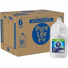 Pure Life Distilled Water 127.82 fl oz (3.78 L)Bottle - 6 / Carton