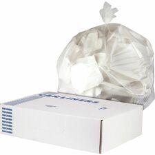 Heritage Value Line Can Liners 45 gal Capacity - 40" Width x 46" Depth x 0.55 mil (14 Micron) Thickness - Natural - Waste Disposal - Recycled - 250 / Carton