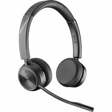 Poly Savi 7220 Office Binaural Wireless Headset Stereo - Wireless - DECT - 393.7 ft - On-ear - Binaural - Ear-cup - Omni-directional Microphone - Noise Canceling - Black