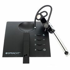 Spracht ZUM Over-the-Ear Bluetooth Headset & Base Mono - Wireless - Bluetooth - Over-the-ear - Matte Black