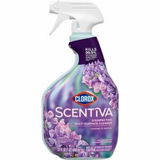 Clorox Scentiva Multi-Surface Cleaner For Multi Surface, Home, Multipurpose - Spray - 32 fl oz (1 quart) - Lavender & Jasmine Scent - Bleach-free, Disinfectant, Long Lasting, Freshen, Deodorize - Lavender - 1 Each