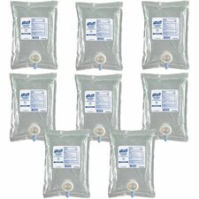 PURELL® Advanced Hand Sanitizer Gel Refill 1.06 quart - Kill Germs - Hand, Restroom - Clear - Bio-based, Preservative-free, Dye-free, Triclosan-free, Paraben-free, Phthalate-free, Hygienic, Fragrance-free - 8 / Carton
