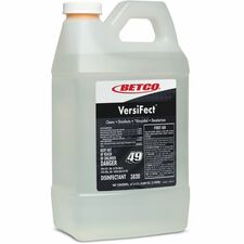 Betco VersiFect FastDraw Disinfectant/Virucide For Multi Surface, Multipurpose - Concentrate - Liquid - 67.6 fl oz (2.1 quart) - 2 to 8 pH - Fresh Scent - Disinfectant, Deodorize, Virucidal - Black, Clear - 1 Each