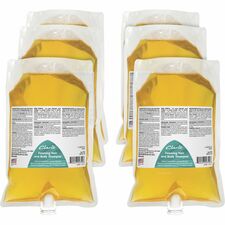 Betco Clario Foaming Hand, Hair and Body Shampoo Refills Fresh Scent - 33.8 fl oz (1000 mL) - Hair, Body, Skin, Hand, Bath - Golden - Moisturizing - pH Balanced, Anti-irritant, Pleasant Scent - 6 / Carton