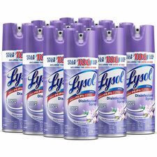 Lysol Disinfectant Spray For Multi Surface - Spray - 12.5 fl oz (0.4 quart) - Early Morning Breeze Scent - Mold Resistant, Mildew Resistant - Multi - 12 / Carton