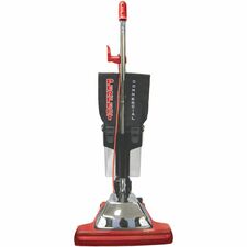 V.A.C. Upright Dirt Cup Vacuum 870 W Motor - Bagged - Dirt Cup - 16" Cleaning Width - Carpet - 50 ft Cable Length - Black, Red