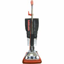 V.A.C. Upright Dirt Cup Vacuum 870 W Motor - Bagged - Dirt Cup - 12" Cleaning Width - Carpet - 50 ft Cable Length - Black, Red