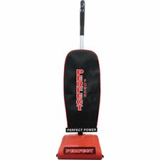V.A.C. 13" Wide Upright Lightweight Vacuum Bagged - Brushroll, Brush - 13" Cleaning Width - Carpet, Bare Floor - 40 ft Cable Length - HEPA - Black, Red
