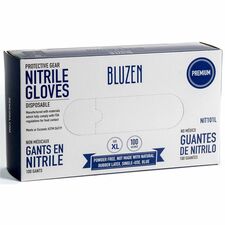 Remcoda Disposable Nitrile Gloves 3 mil Thickness - X-Large Size - Nitrile - Blue - Durable, Comfortable - 100 / Box