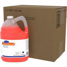 Diversey Care Stride Citrus Neutral Cleaner For Floor, Hard Surface - Concentrate - Liquid - 128 fl oz (4 quart) - Citrus Scent - pH Neutral, Non Alkaline, Film-free, Easy to Use, Low Foaming, Kosher, Versatile, Rinse-free - Orange Bottle - 4 / Carton
