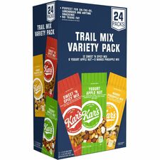 Kar's Nuts Trail Mix Variety Pack Individually Wrapped - Mango Pineapple, Spicy, Yogurt Apple - 24 / Box