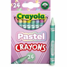 Crayola Regular Size Crayon Sets Regular - For All Ages - Pastel - 24 Each