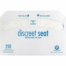 Hospeco Discreet TSC Half-Fld 20 250 S Half-fold - For Public Toilet - White - Fiber - 250/Pack - 20 / Case