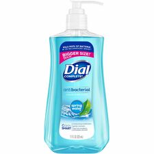 Dial Liquid Soap Spring Water Scent - 11 fl oz - Pump Dispenser - Bacteria Remover - Hand, Skin, Healthcare, School, Office, Restaurant, Daycare - Moisturizing - Antibacterial - Blue - 1 Each